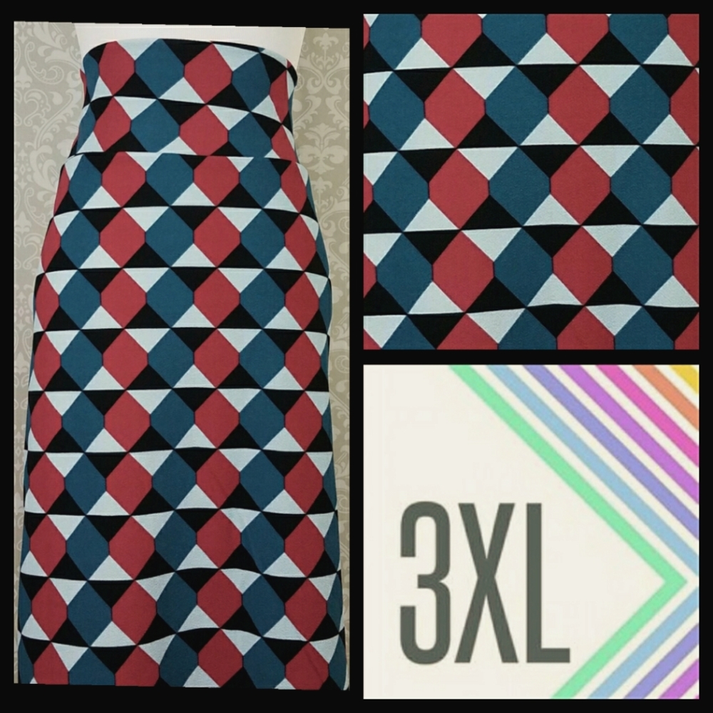 LulaRoe Cassie Pencil Skirt/Scarf/Top